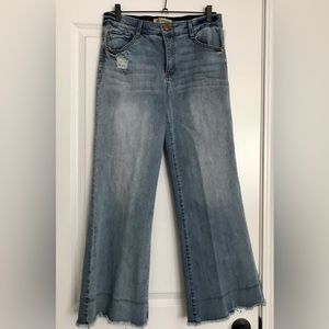 Denim Blue Jeans Bell Bottoms Size 8 Petite